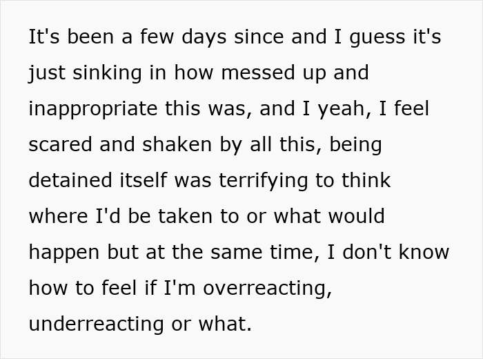 Woman detained by ICE at parking lot for speaking foreign language, feeling scared and shaken during the incident. Woman detained by ICE at parking lot for speaking foreign language, feeling scared and shaken during the incident.