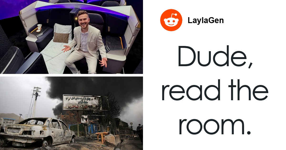 Influencer Mercilessly Mocked After Claiming To Be “Stranded” Due To War Because He Refuses To Fly Economy