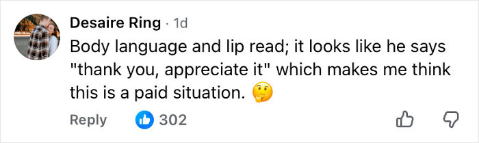 Comment discussing body language and lip reading related to Timoth&eacute;e Chalamet&rsquo;s awkward Oscars night moment.