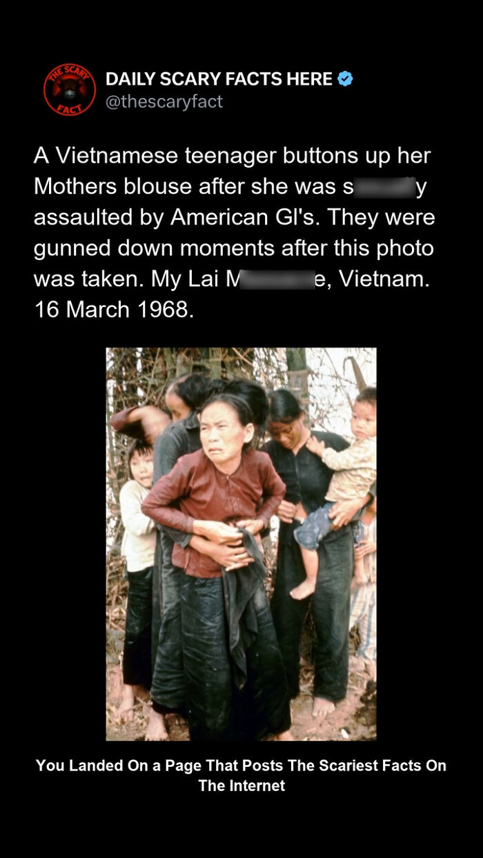 Vietnamese family moments before tragedy during My Lai m******e, a scary fact from history to scroll through in darkness and regret.