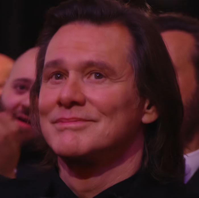 Jim Carrey with a contemplative expression at an event, related to Dr Terry Dubrow from Botched medical verdict. Jim Carrey with a contemplative expression at an event, related to Dr Terry Dubrow from Botched medical verdict.