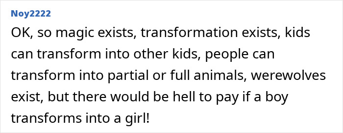 Screenshot of a forum post discussing transformation themes related to the Harry Potter reboot amid backlash. Screenshot of a forum post discussing transformation themes related to the Harry Potter reboot amid backlash.