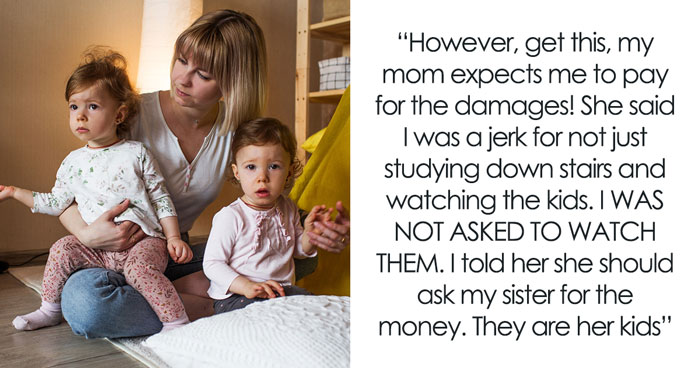 Entitled Mom Dumps Kids On 21YO For Free Babysitting, Rages When Unsupervised Brats Destroy The Home