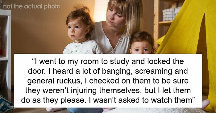 Entitled Mom Dumps Kids On 21YO For Free Babysitting, Rages When Unsupervised Brats Destroy The Home