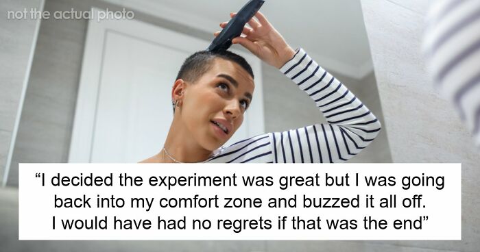 Woman Buzzes Her Hair After Friend’s Wedding, Now Everyone Thinks She Was Forced To Grow It Out