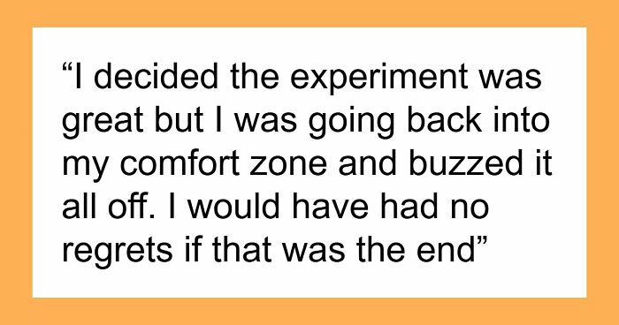 Woman Buzzes Her Hair After Friend’s Wedding, Now Everyone Thinks She Was Forced To Grow It Out