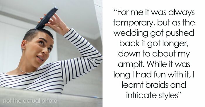 Woman Buzzes Her Hair After Friend’s Wedding, Now Everyone Thinks She Was Forced To Grow It Out