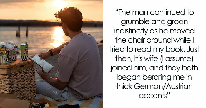 Rude German Couple Scold Guy For Using Their Seats, He Teaches Them A Lesson Using Sand