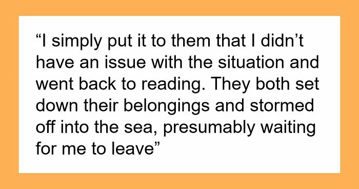 Rude German Couple Scold Guy For Using Their Seats, He Teaches Them A Lesson Using Sand