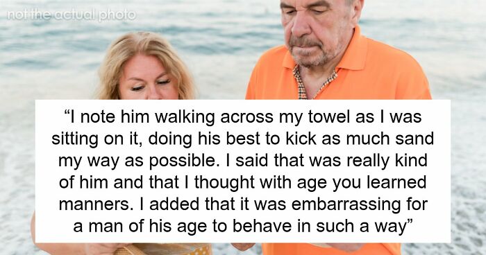 Rude German Couple Scold Guy For Using Their Seats, He Teaches Them A Lesson Using Sand