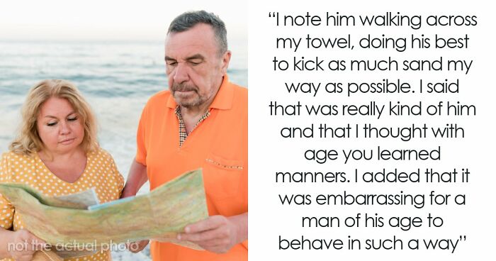 Rude German Couple Scold Guy For Using Their Seats, He Teaches Them A Lesson Using Sand