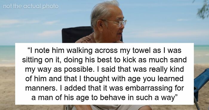 Rude German Couple Scold Guy For Using Their Seats, He Teaches Them A Lesson Using Sand