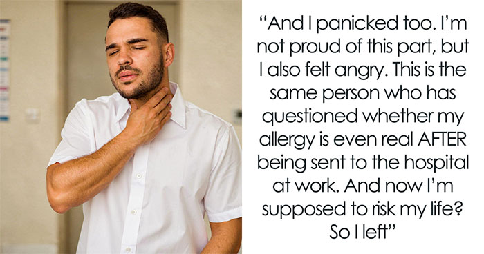 Rude Coworker Chokes On Peanut Dessert, Guy With Severe Allergy Takes Heat For Not Helping Her