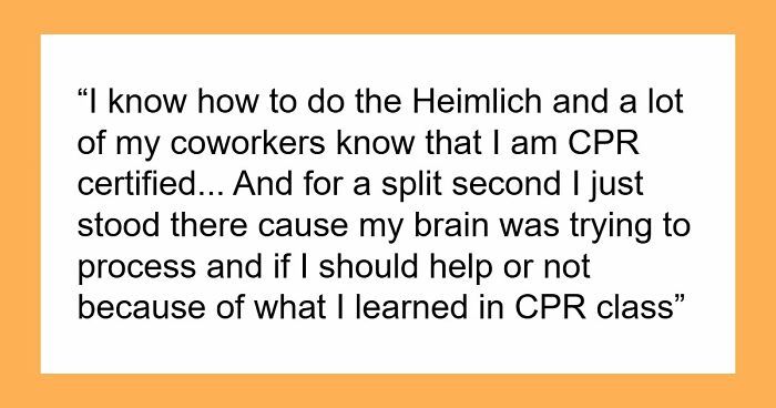 Rude Coworker Chokes On Peanut Dessert, Guy With Severe Allergy Takes Heat For Not Helping Her