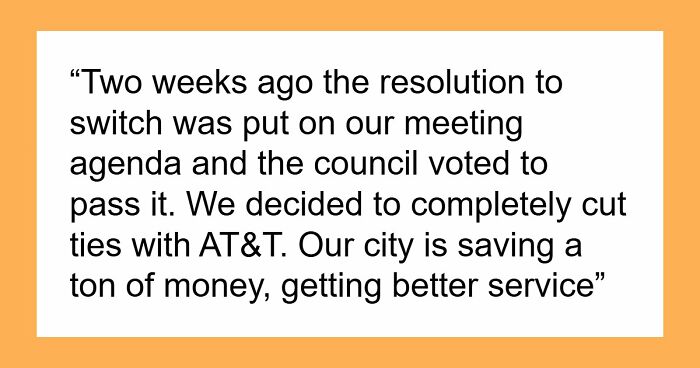 AT&T Tries To Rob City Councilman Of $139, Ends Up With $72K Loss Per Year After His Clever Revenge