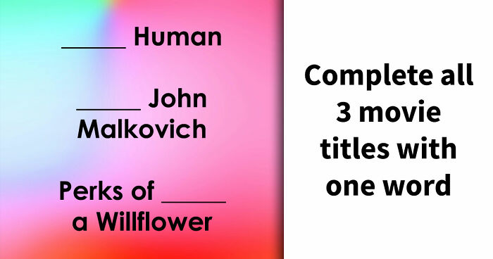 3 Movie Titles Missing One Word – Only Real Cinephiles Can Score 30/30 In This Trivia Challenge
