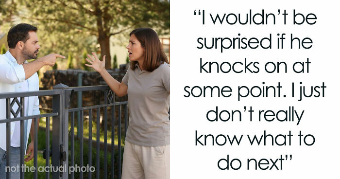 Male Karen Blames His Neighbor For An Accident Caused By Delivery Driver, She Bursts Into Tears