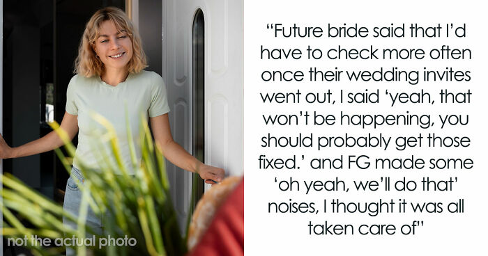 Bride Accuses Neighbor Of Sabotaging Wedding After Refusing To Fix Her Own Typo
