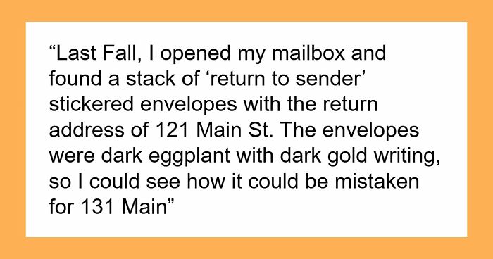 Couple’s Fancy Wedding Invites Keep Getting Misdelivered, Bride Expects Neighbor To Deliver Them