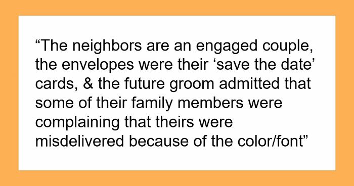 Bride Accuses Neighbor Of Sabotaging Wedding After Refusing To Fix Her Own Typo
