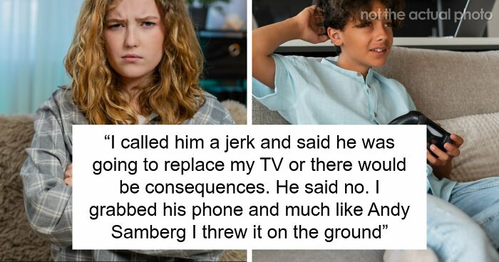 Family Defends Brat Who Destroyed TV, Aunt Explodes And Tosses Dad’s Phone In The Pool