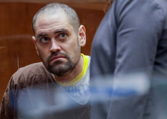 Man with intense expression in courtroom setting, reflecting alarming questions and disturbing signs related to Nick Reiner&rsquo;s account.