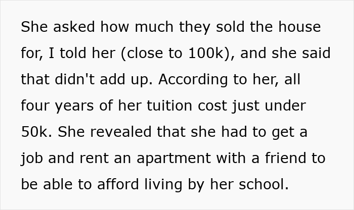 Text showing a conversation about the bride expecting to spend honeymoon at sibling’s house and facing a harsh reality check. Text showing a conversation about the bride expecting to spend honeymoon at sibling’s house and facing a harsh reality check.