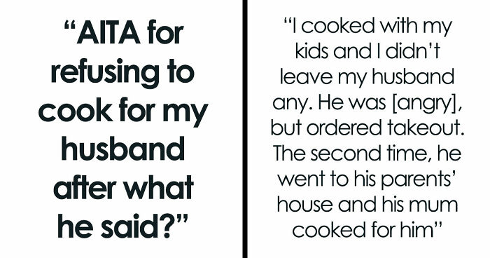 Woman Refuses To Cook For Husband After He Insults Her In Front Of Friends, He Runs To His Mom To Complain