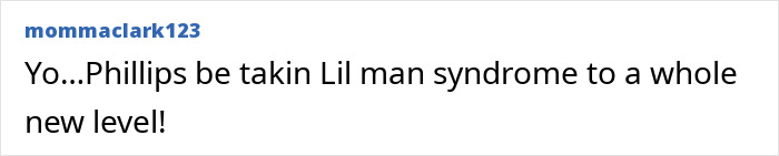 Comment text on a social media post discussing the owner of the world's tiniest package and disturbing acts.