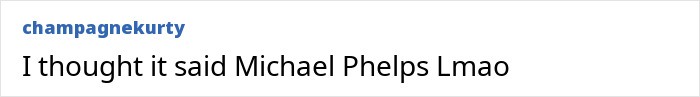 Comment on social media post humorously mentioning Michael Phelps, relating to owner of world's tiniest package and apology for disturbing acts.