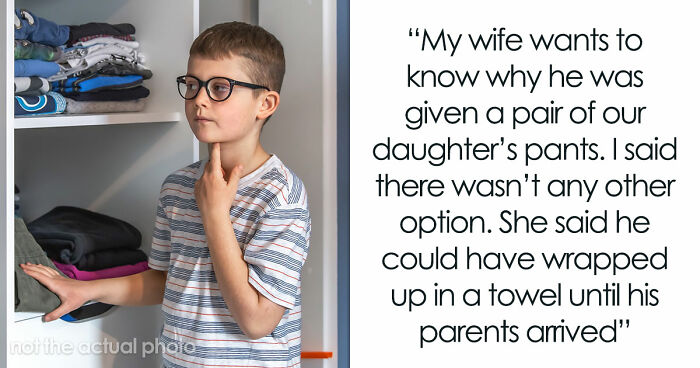 Wife Disgusted As Hubby Gives Daughter’s Pants To A Boy After A Bathroom Accident, Rages At Him