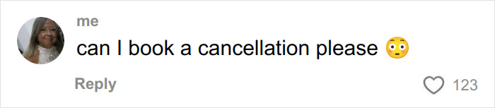Screenshot of a social media comment mocking a woman&rsquo;s before-and-after cosmetic procedure with a surprised emoji.