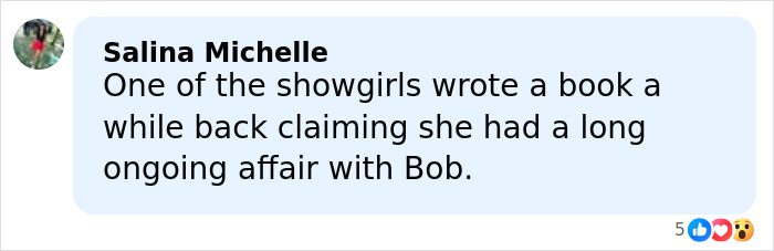 Comment discussing a showgirl&rsquo;s book revealing dark secrets and behind-the-scenes reality of Price Is Right and Bob Barker.