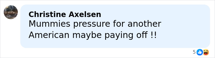 Social media comment discussing Mummy Won't Approve and Robert Irwin's rumored new girlfriend and reactions.