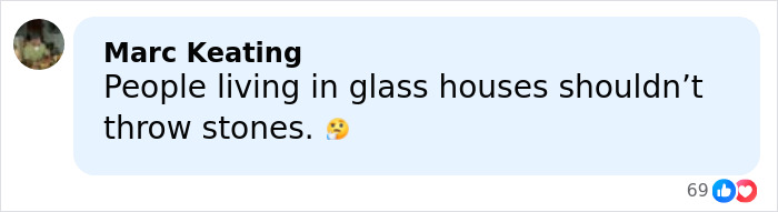 Comment saying people living in glass houses shouldn't throw stones, relating to White House response to Jamie Lee Curtis diversity statement.