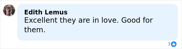 Comment from Edith Lemus expressing support for Reese Witherspoon&rsquo;s reputation and relationship with a German financier.