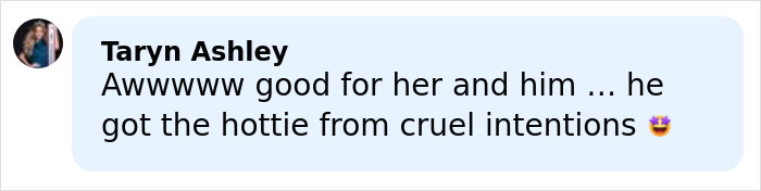 Comment from Taryn Ashley praising a relationship linked to Reese Witherspoon&rsquo;s difficult reputation in Hollywood.