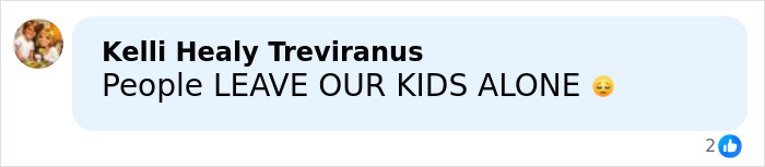 Comment expressing concern for children, urging people to leave kids alone, related to middle school secretary incident.