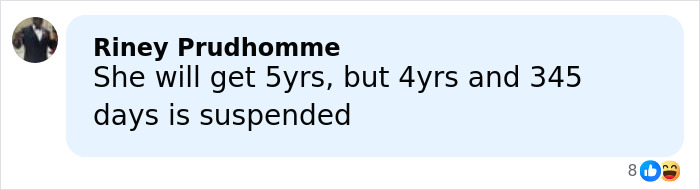 Screenshot of a social media comment discussing the former Louisiana mayor's fate after being caught at a pool party.