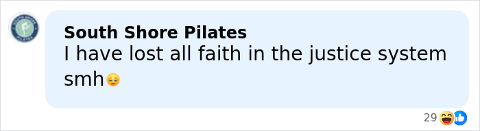 Comment expressing loss of faith in justice system, discussing scandalous police trial involving glamorous cop.