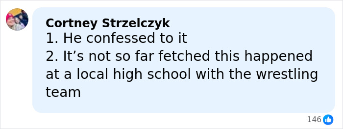 Screenshot of a social media comment discussing an underwater incident involving a star water polo player and a teammate. Screenshot of a social media comment discussing an underwater incident involving a star water polo player and a teammate.
