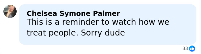 Comment from Chelsea Symone Palmer addressing how people should treat others, related to Barry Keoghan reconsidering acting amid fan backlash. Comment from Chelsea Symone Palmer addressing how people should treat others, related to Barry Keoghan reconsidering acting amid fan backlash.