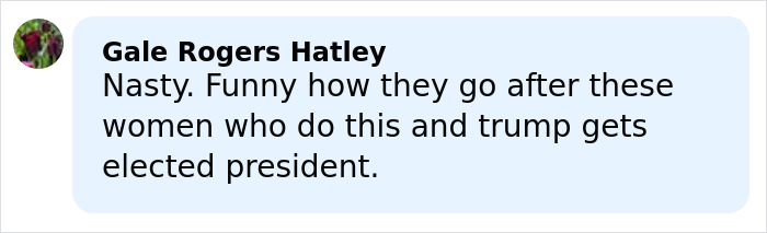 Facebook comment by Gale Rogers Hatley discussing reactions to former Louisiana mayor caught at pool party with son&rsquo;s friend.