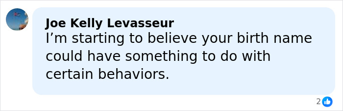 Comment on social media post discussing former Louisiana mayor caught at pool party with son's friend.