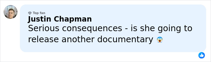 Comment by Justin Chapman about serious consequences following Barron photo leak discussed online.