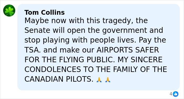 Comment expressing condolences and urging safer airports after Air Canada plane crash at LaGuardia Airport. Comment expressing condolences and urging safer airports after Air Canada plane crash at LaGuardia Airport.