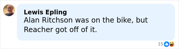 Alan Ritchson commenting on a wild fight with his neighbor for the first time in a casual online discussion.