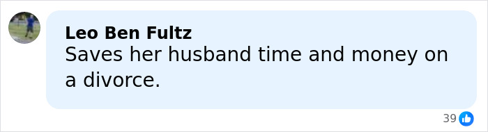 Comment by Leo Ben Fultz about saving her husband time and money on a divorce, related to nurse's violent demise case.