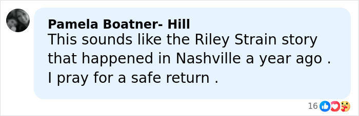 Comment on social media post discussing suspicious footage in the mysterious vanishing of an American student in Spain.