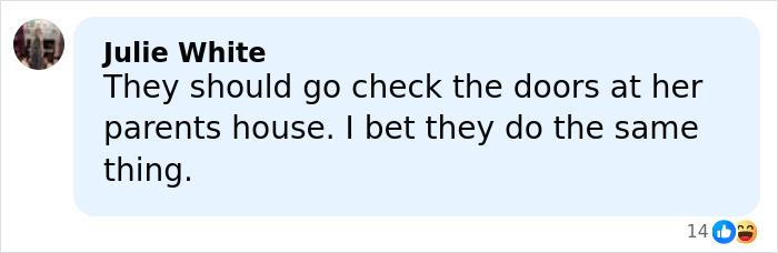 Screenshot of a social media comment discussing Kendra Duggar&rsquo;s alleged arrest and potential legal consequences.